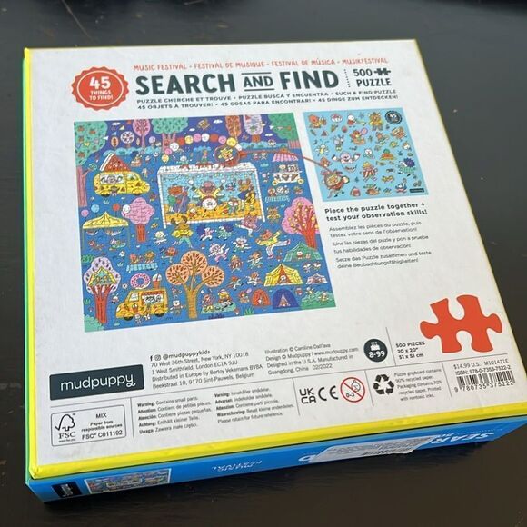 Mudpuppy Music Festival 500 Piece Search and Find Family Puzzle - Picture 4 of 6